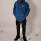 Vintage Wash Blue Rhinestone Hoodie [Preorder]