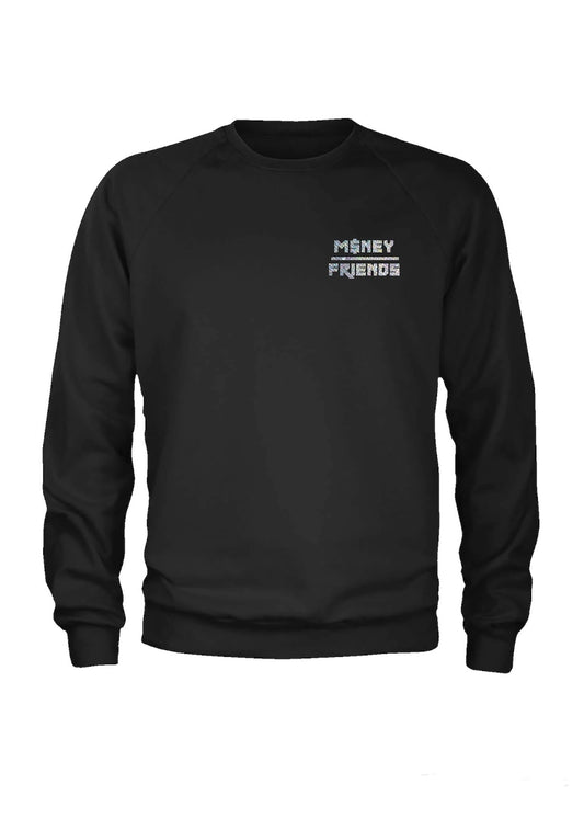 Black Rhinestone Crew Neck [Preorder]